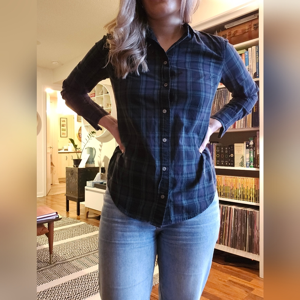 JCrew plaid button up 00p